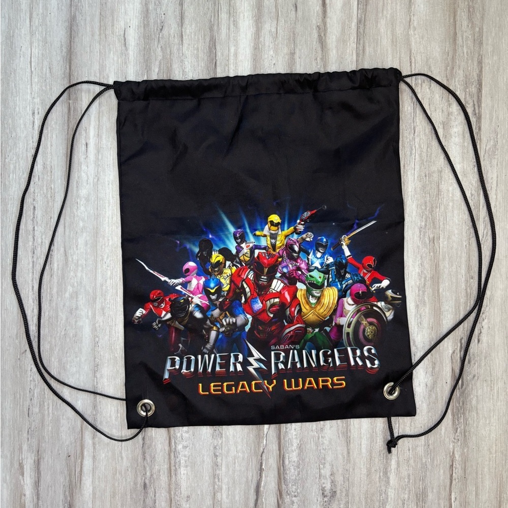 Power Rangers Drawstring Bag Gym Water Resistant Beach Kids Men Women Sackpack